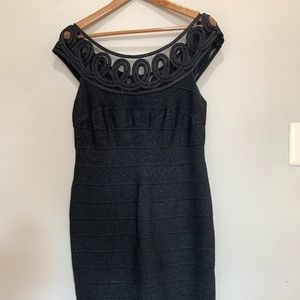 Carmen Marc Valvo Little Black Dress Size L